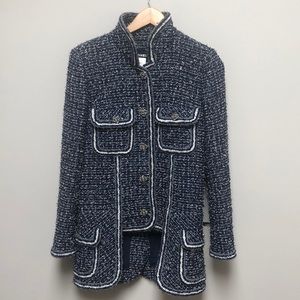 CHANEL fantasy teed double speed blazer. Authentic pristine abs unique. Size 38